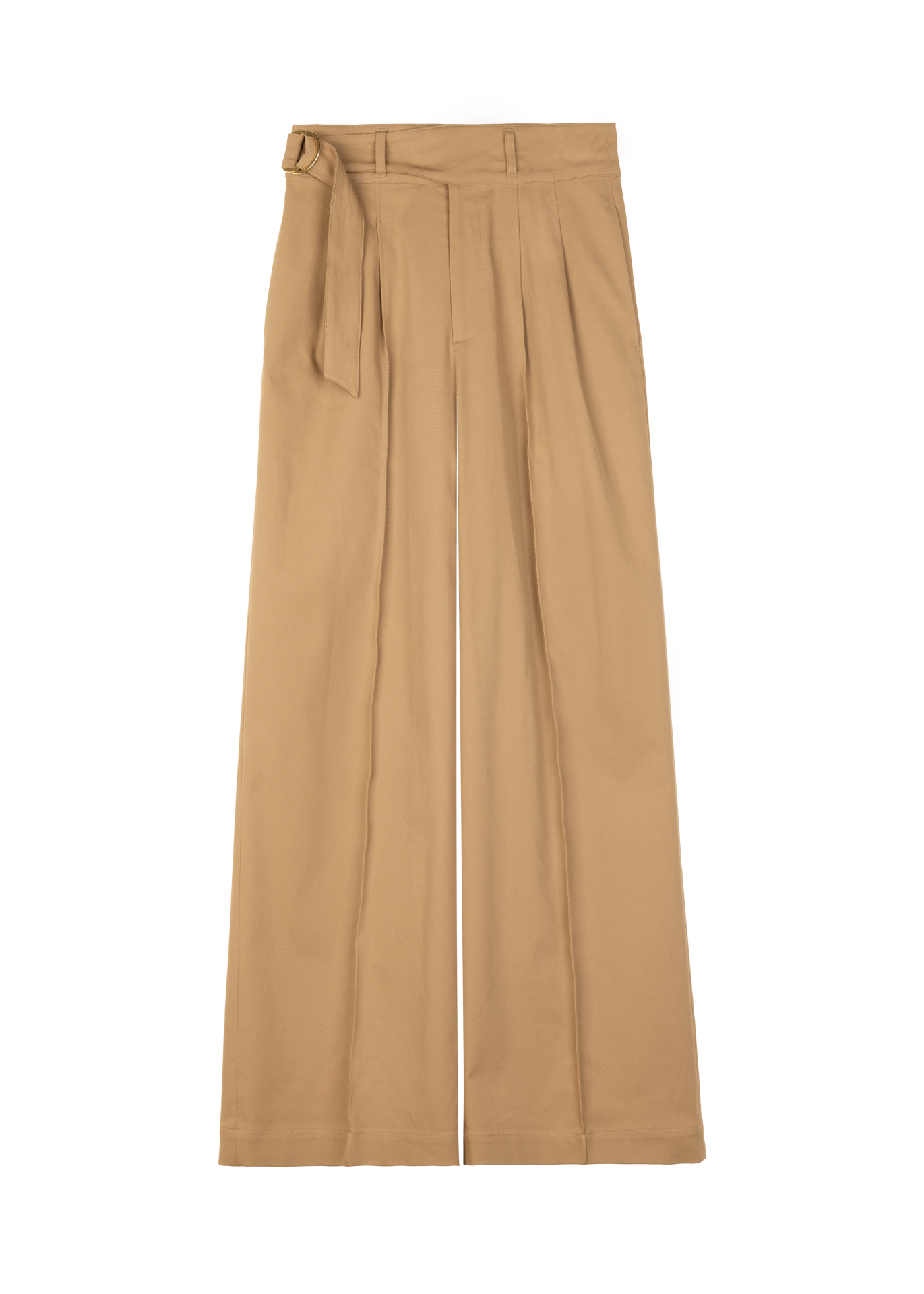 Twill broek wide leg