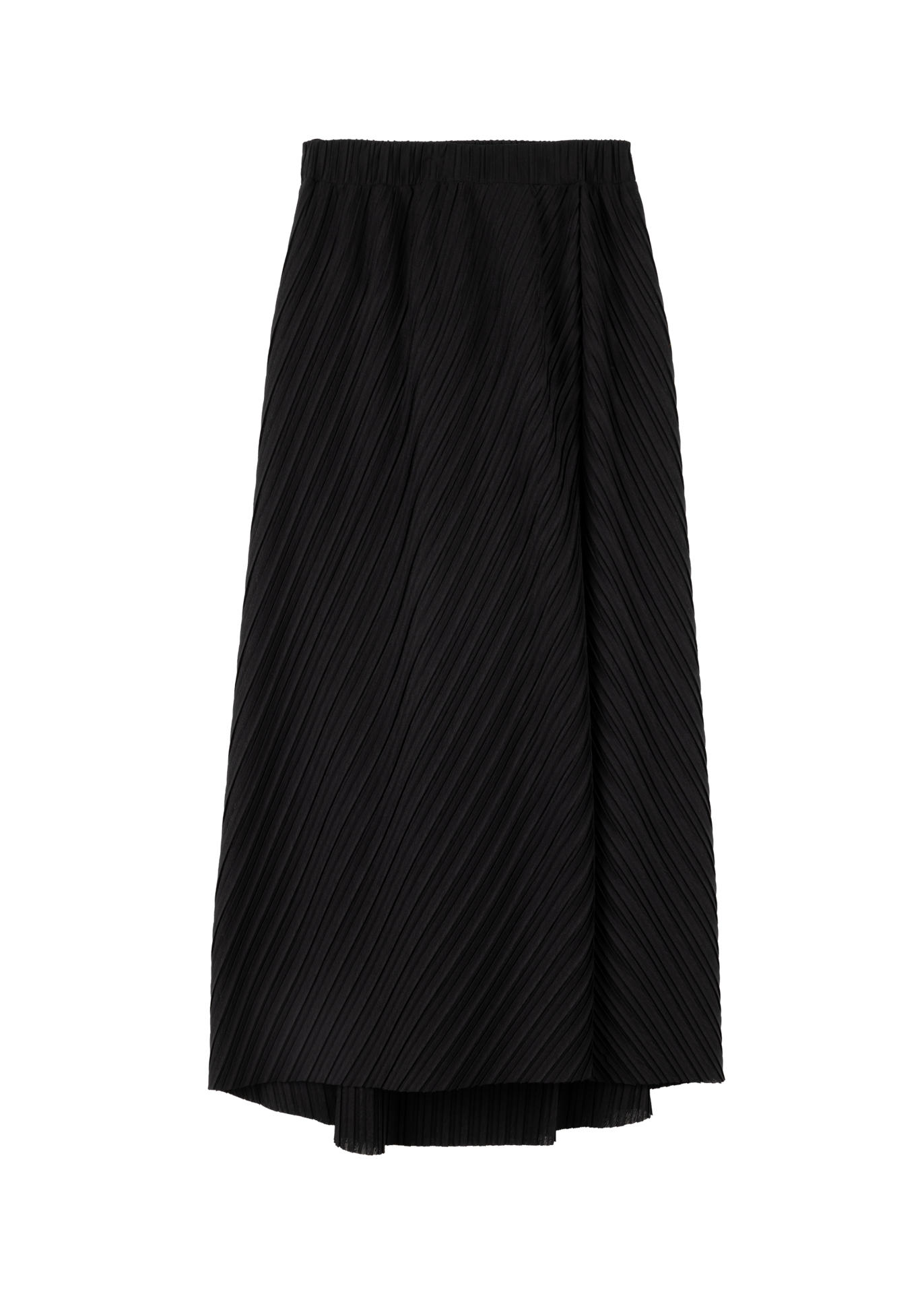 Plissé midi rok