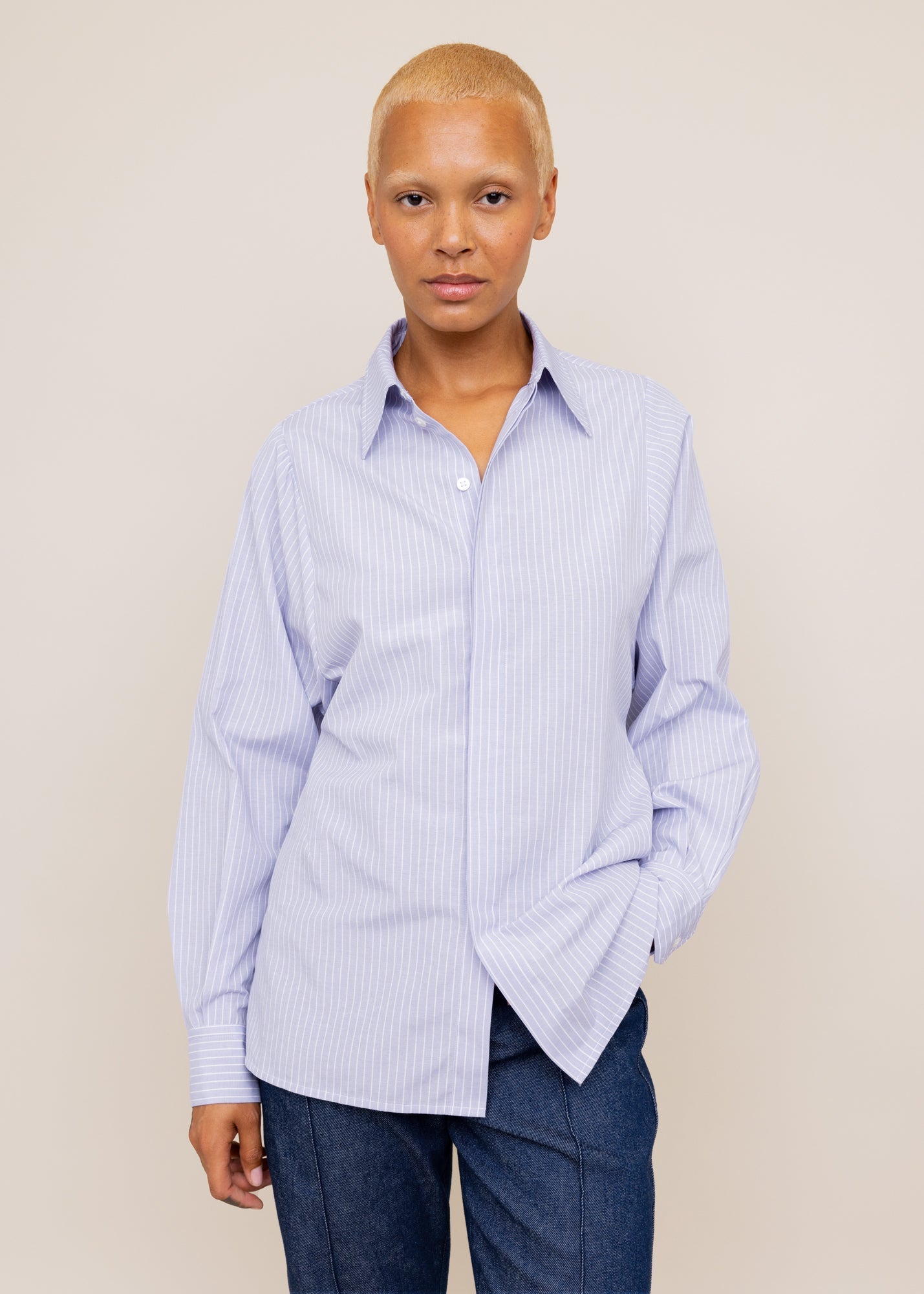Katoenen blouse gestreept