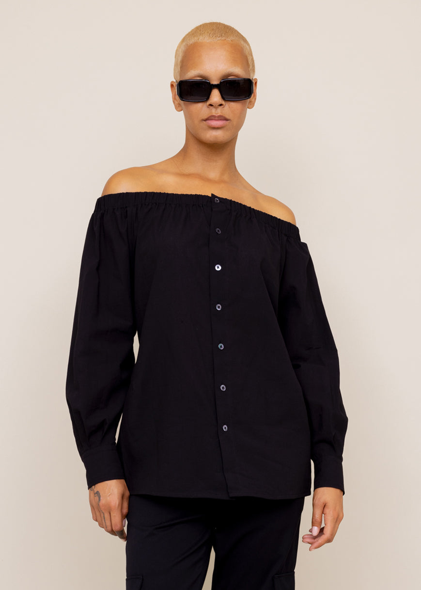 Katoenen off shoulder blouse