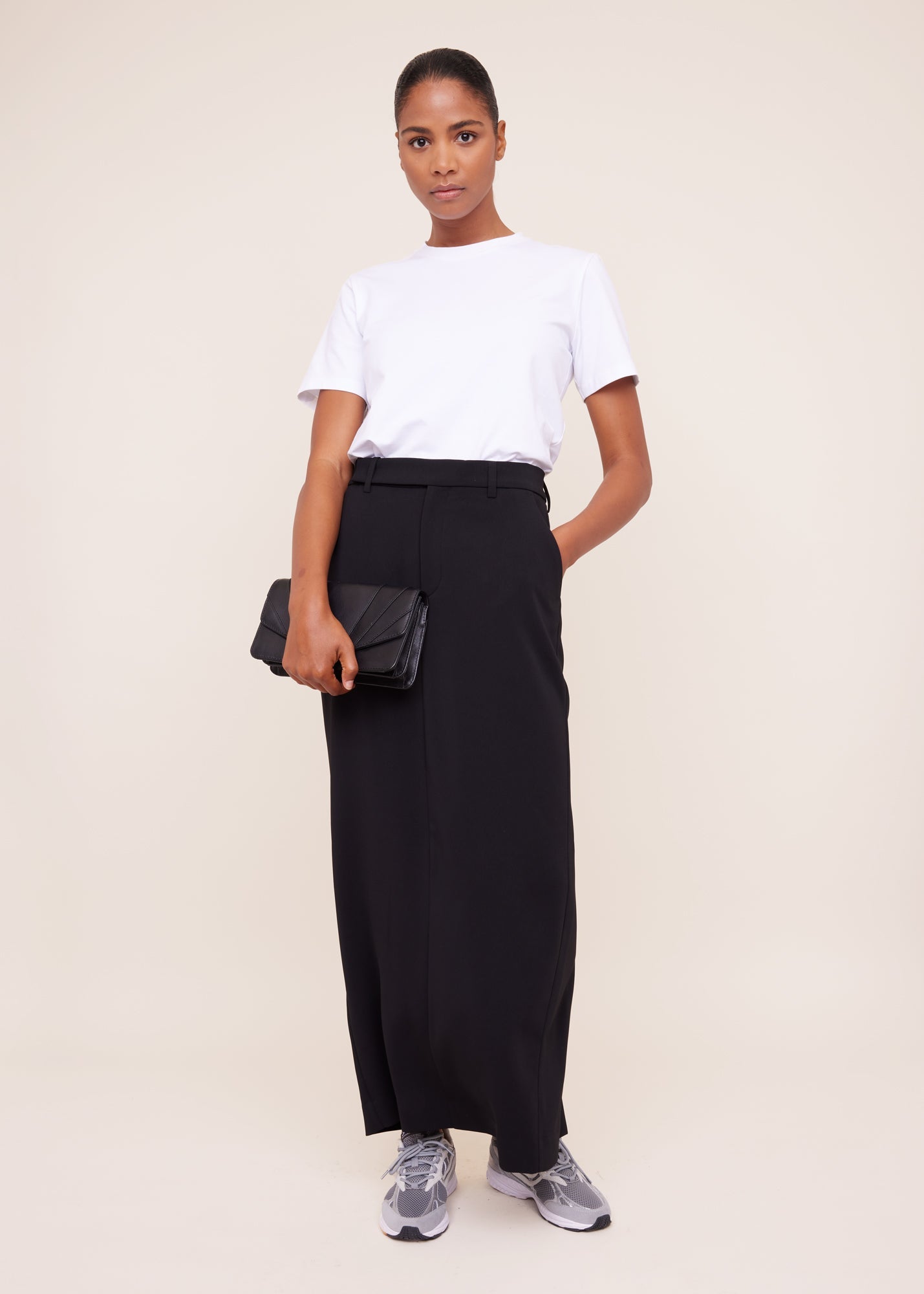 Rok Crepe maxi skirt