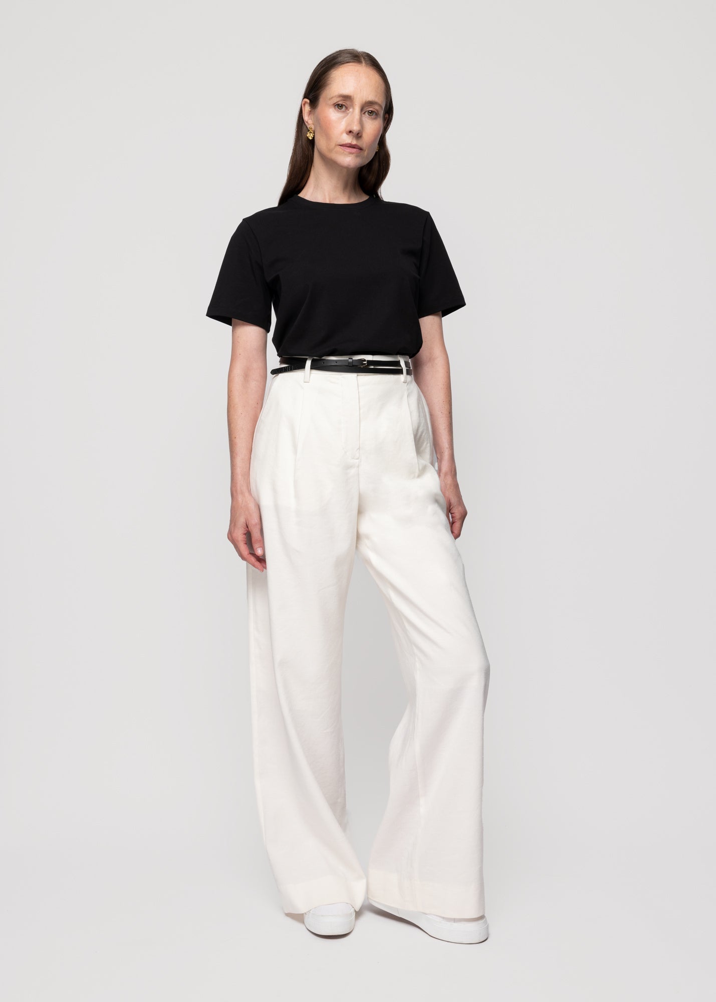 Linnen Broek tailored wide