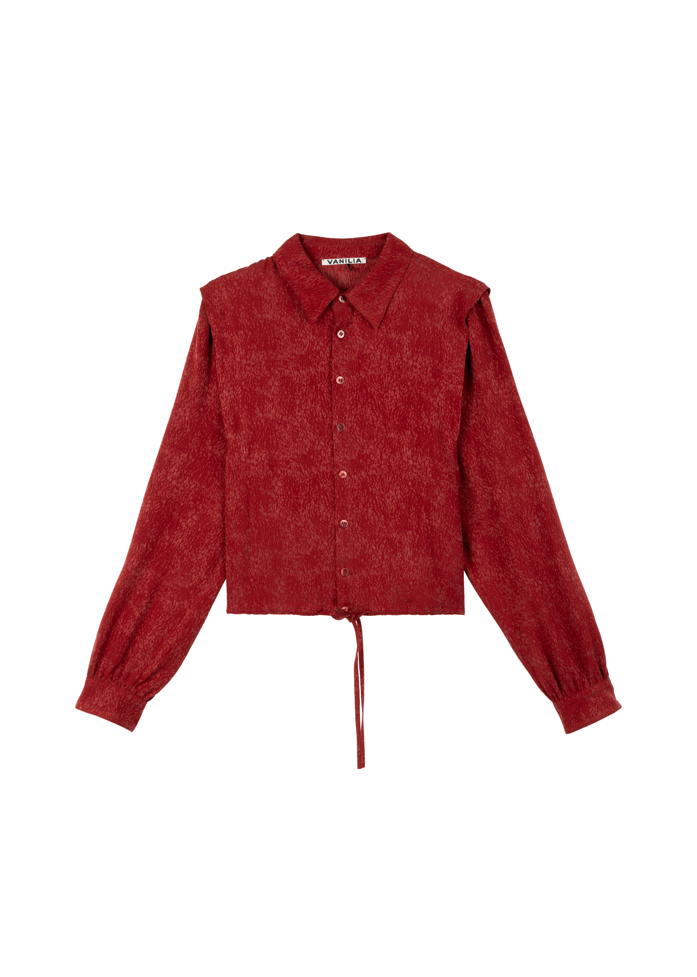 Viscose jacquard blouse