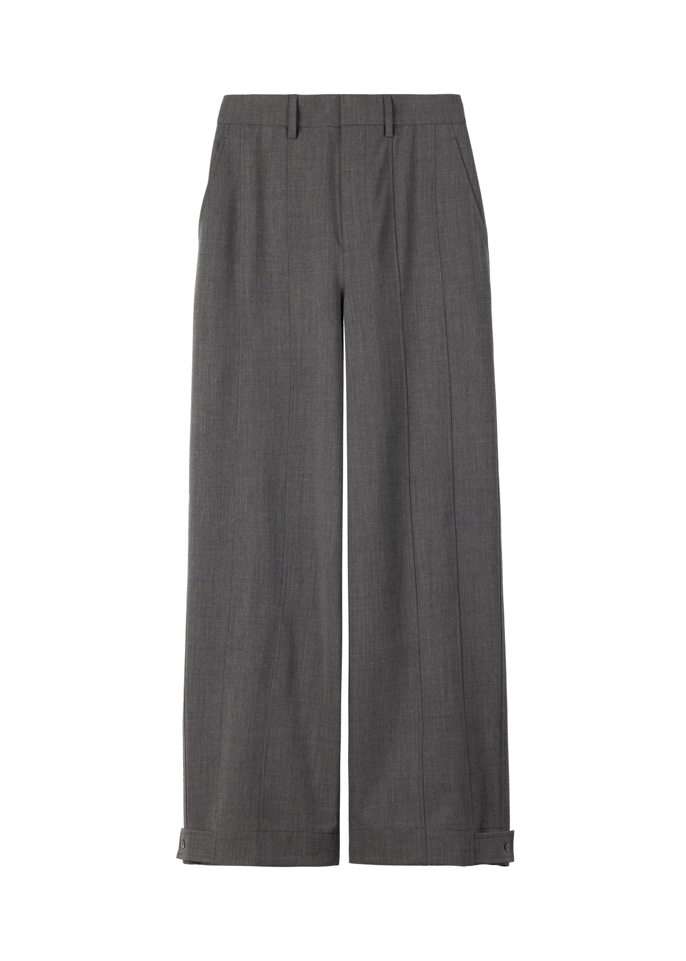 Wollen broek tailored wide leg