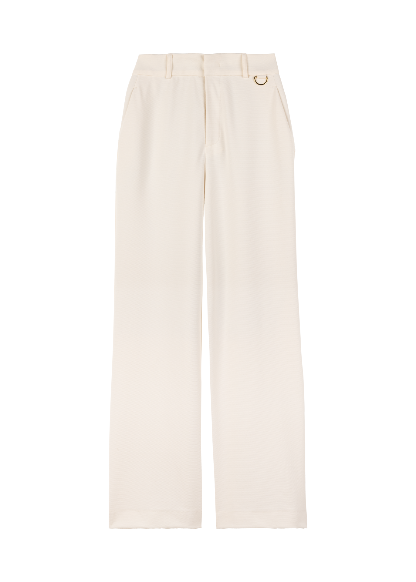 Tailored twill broek met ring