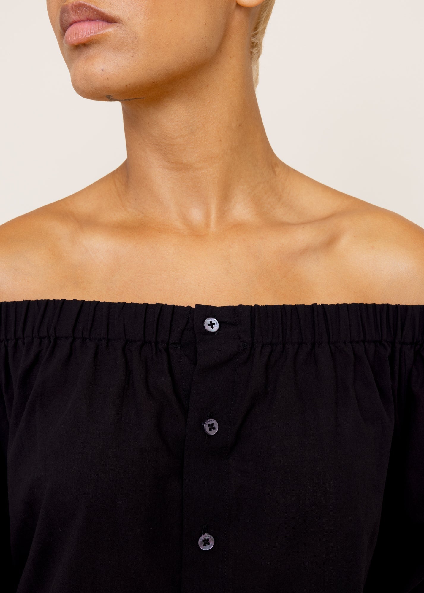 Katoenen off shoulder blouse