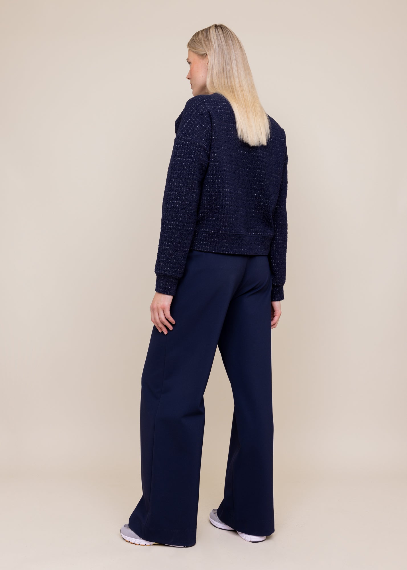 Tailored twill broek