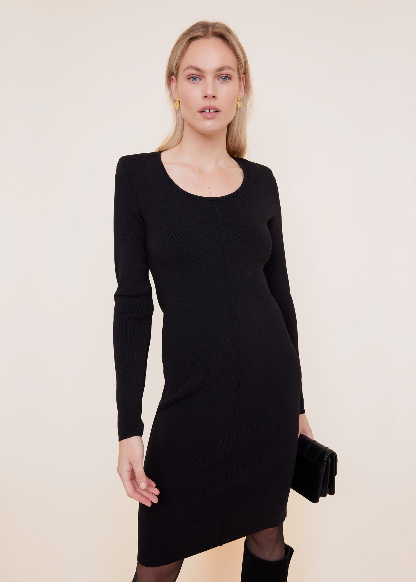 Jurk Strong shoulder knit dres