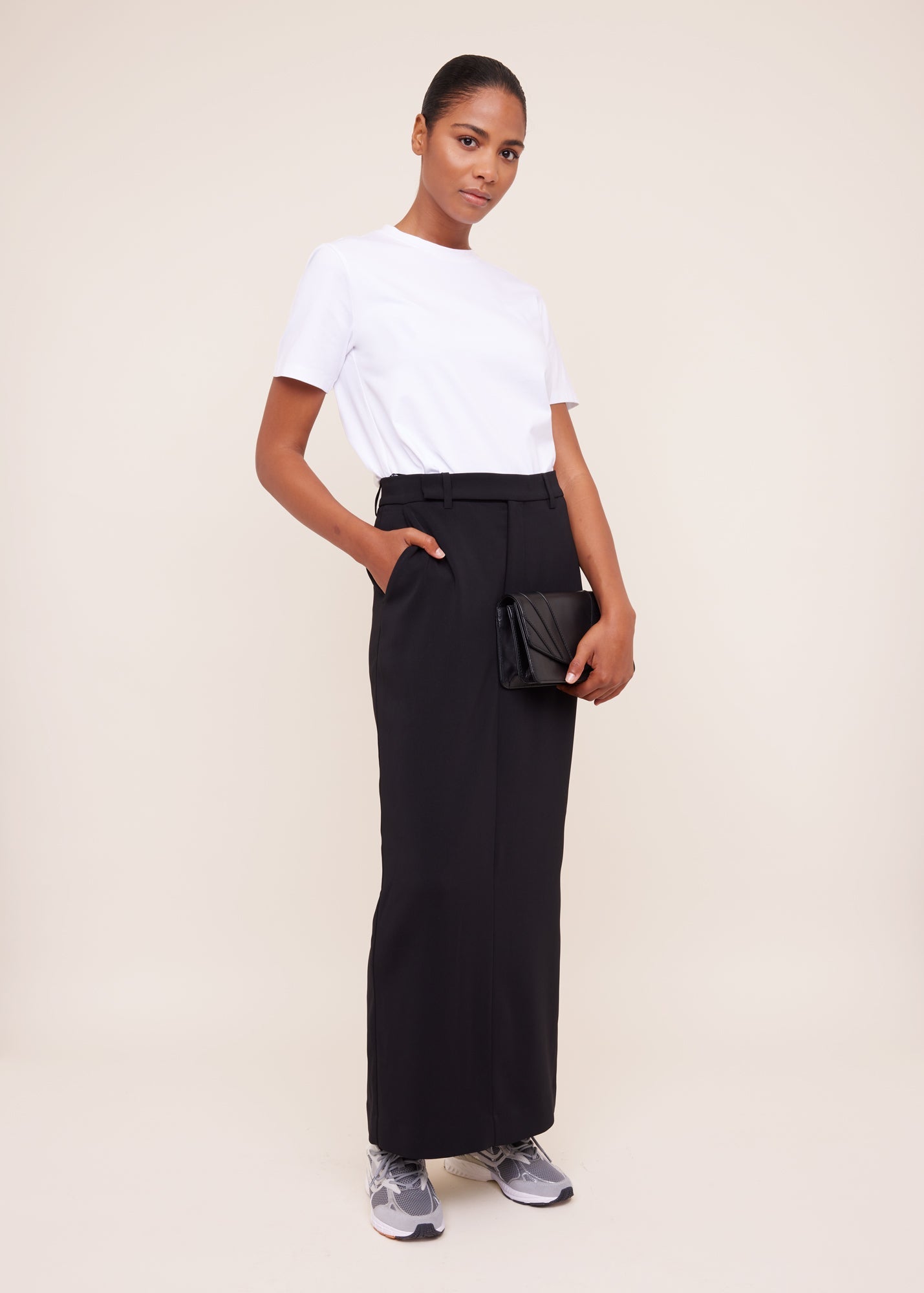 Rok Crepe maxi skirt