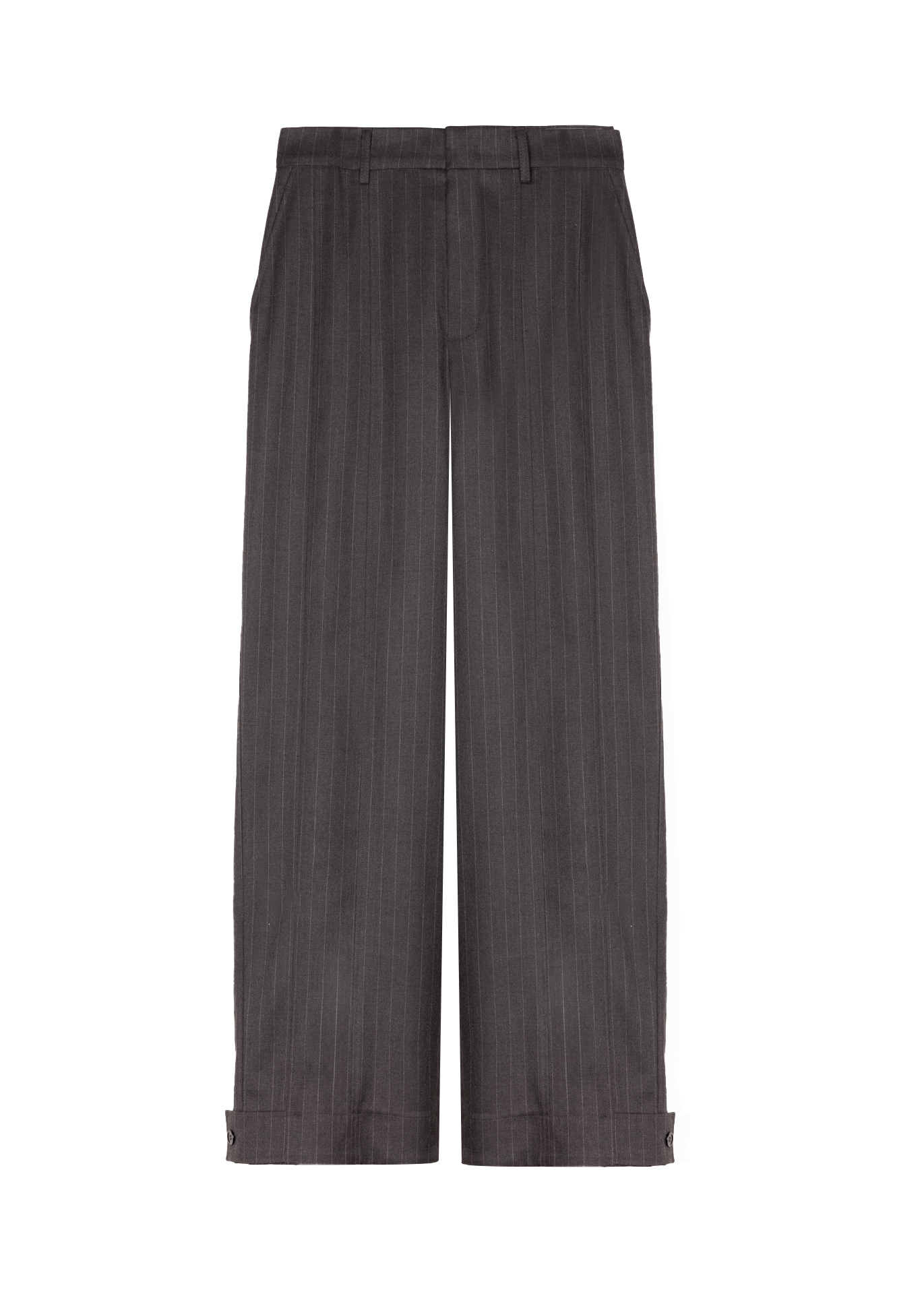 Tailored wide broek met krijtstreep