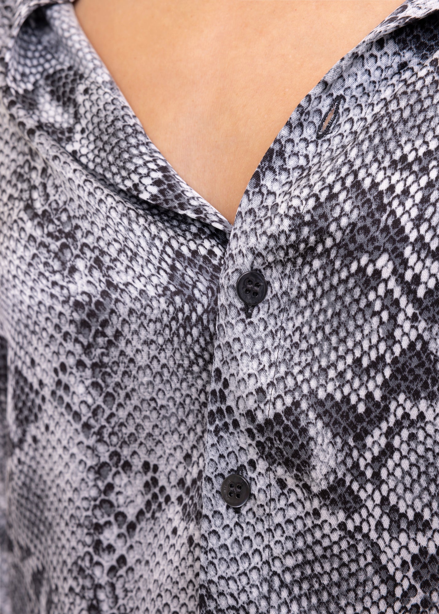 Viscose blouse python print