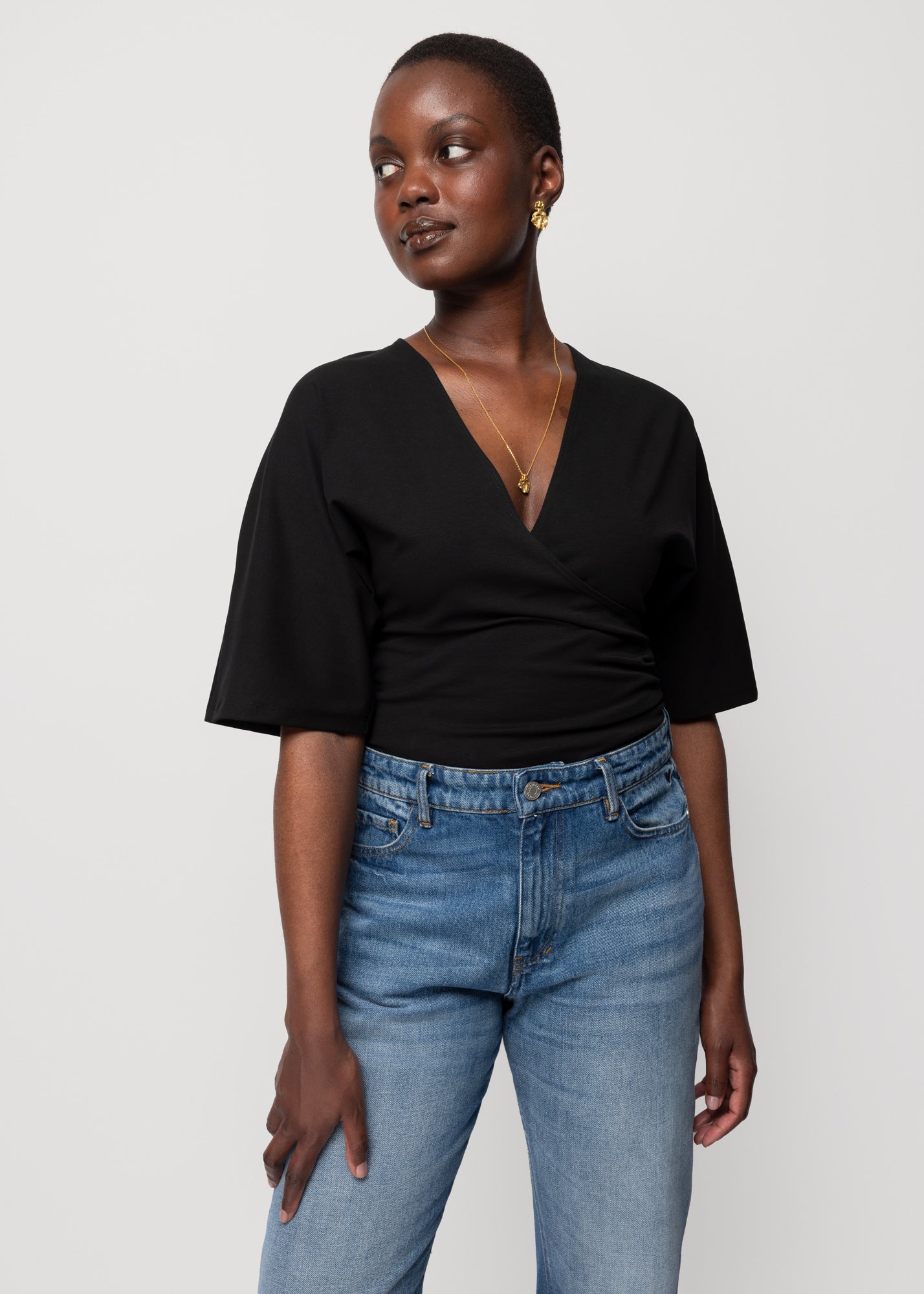 Second skin wrap top