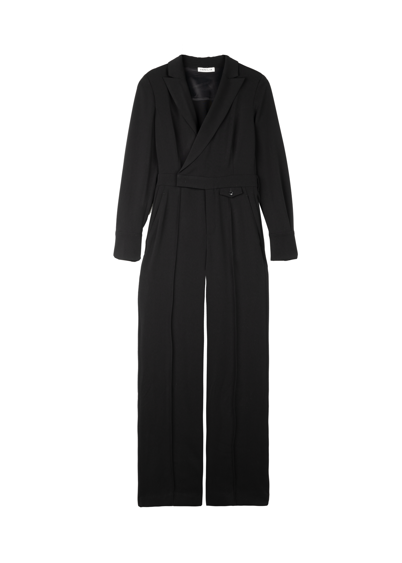 Crêpe jumpsuit wide leg